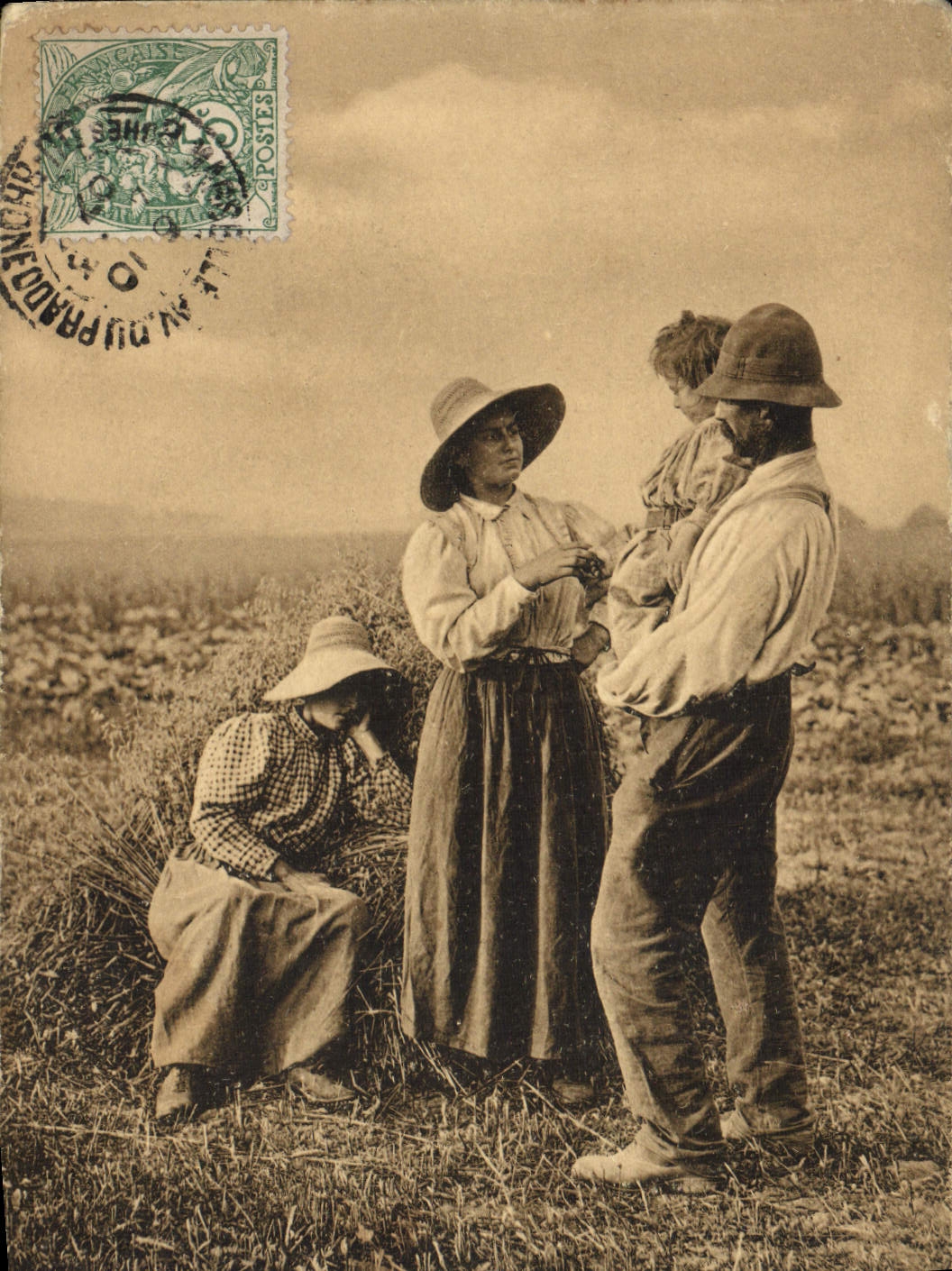 CPA Folklore Un bout de la causette 