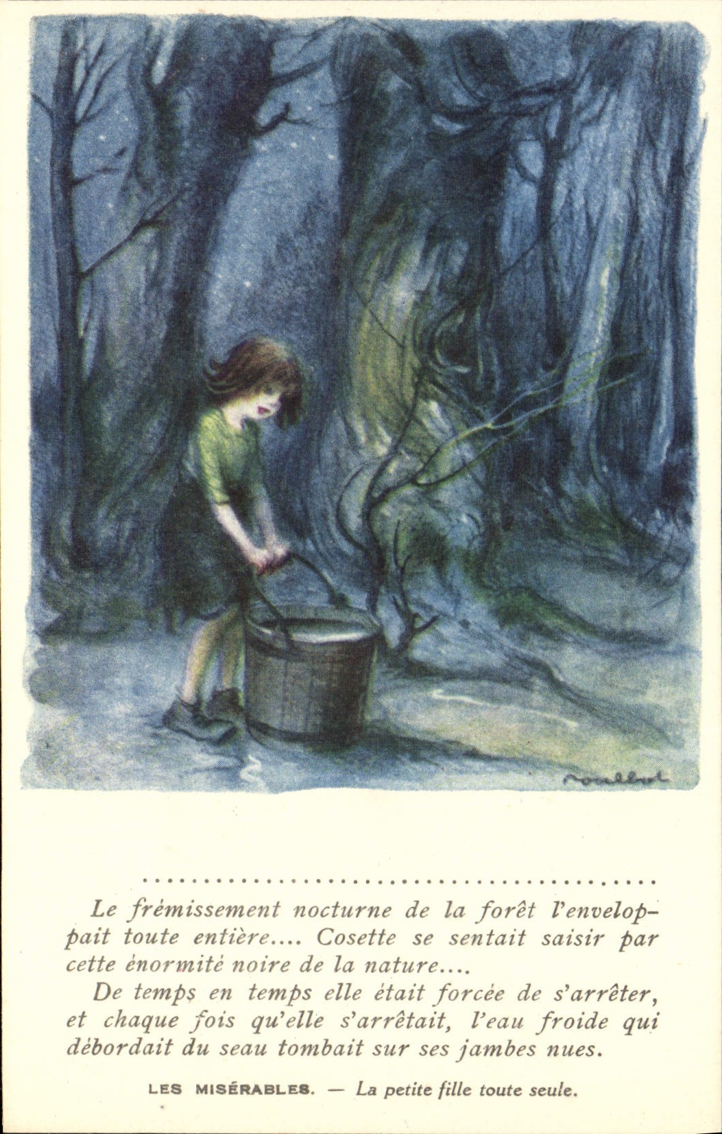 CPA Fantaisie Illustrateur Poulbot Victor Hugo Les Miserables