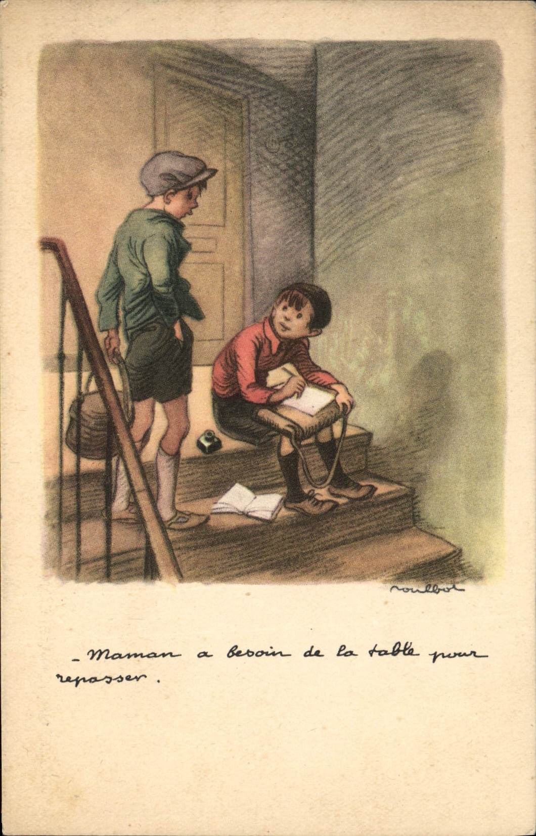 CPA Fantaisie Illustrateur Poulbot Victor Hugo Les Miserables Elephant