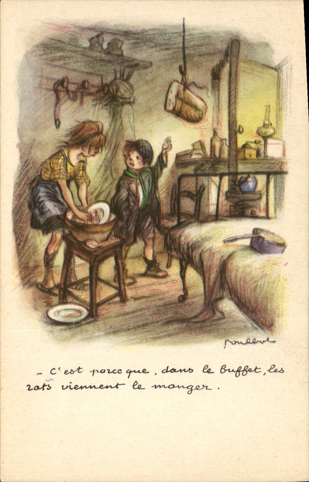 CPA Fantaisie Illustrateur Poulbot