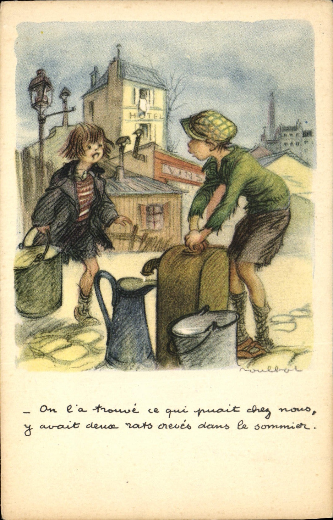 CPA Fantaisie Illustrateur Poulbot