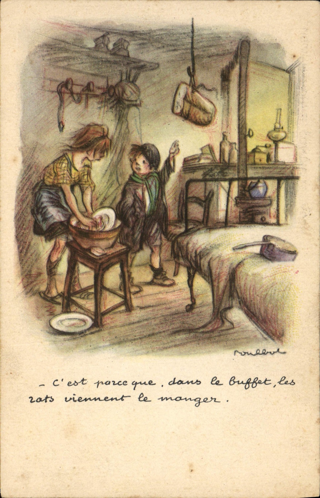 CPA Fantaisie Illustrateur Poulbot 