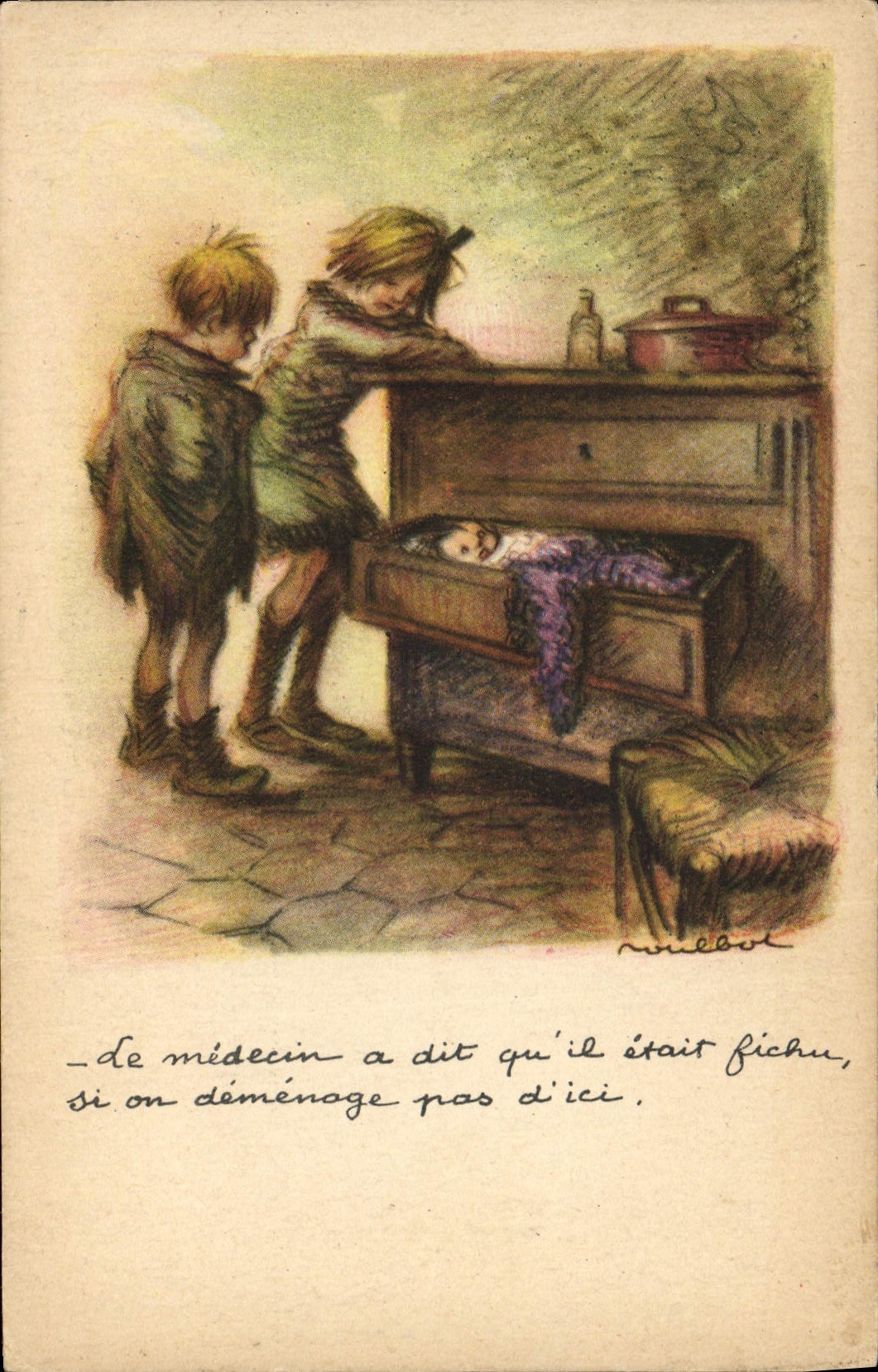 CPA Fantaisie Illustrateur Poulbot