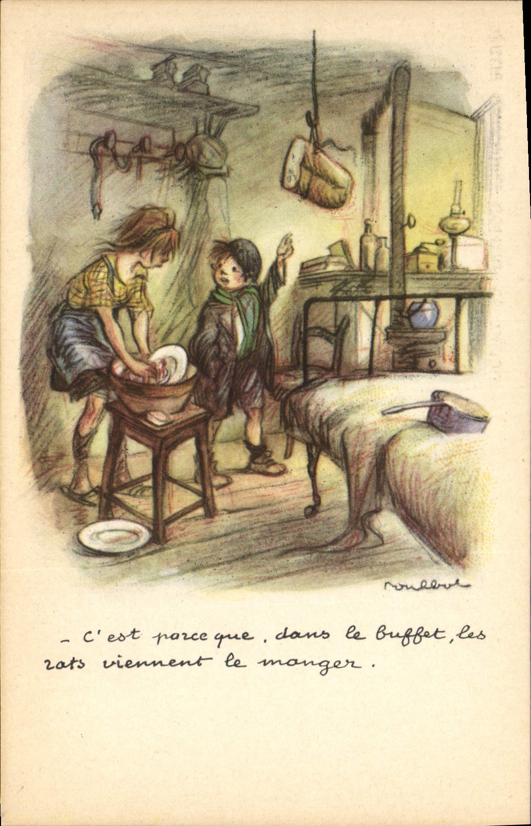 CPA Fantaisie Illustrateur Poulbot 