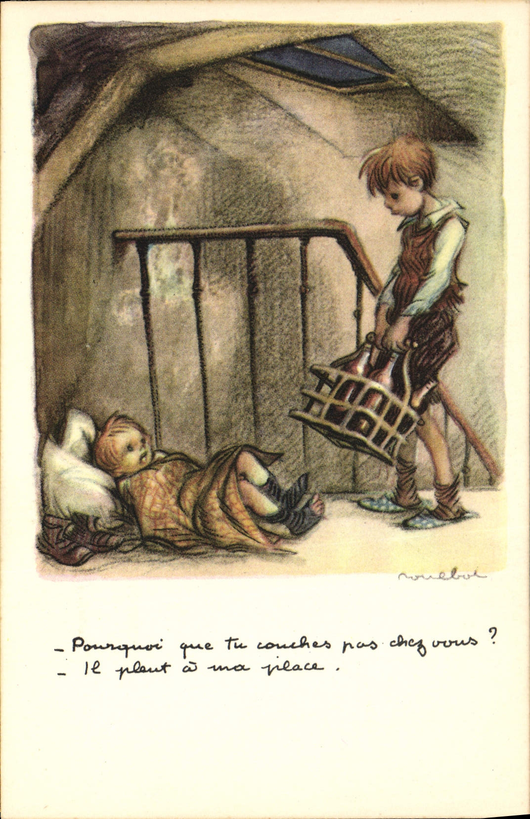 CPA Fantaisie Illustrateur Poulbot 