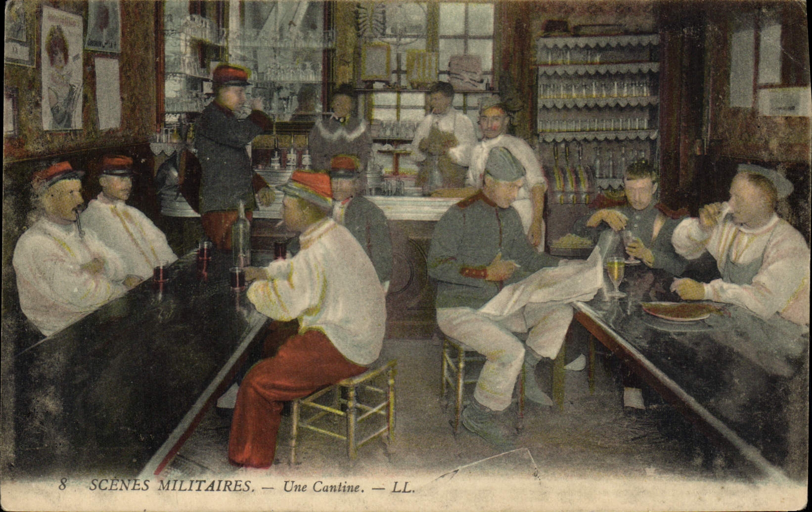 CPA Militaria Une cantine 