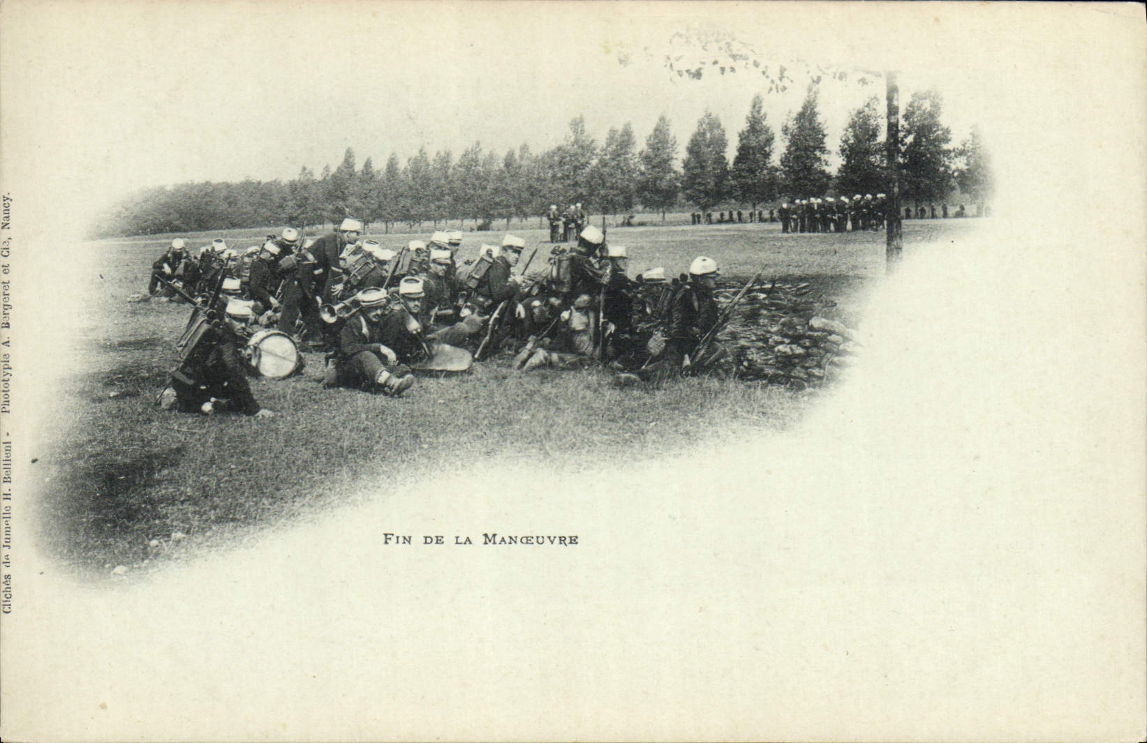 Multa Militaria de la POSTAL de la VENDIMIA de la operación