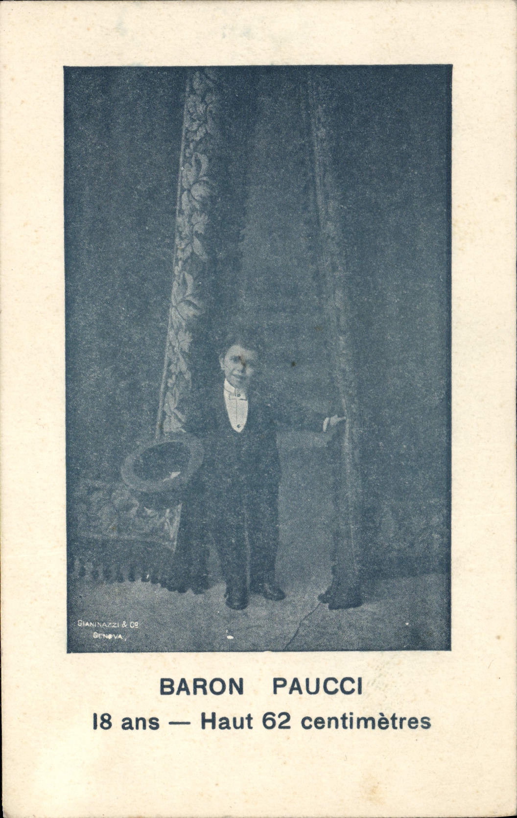 VINTAGE POSTCARD Dwarf Foklore Baron Paucci 62cm