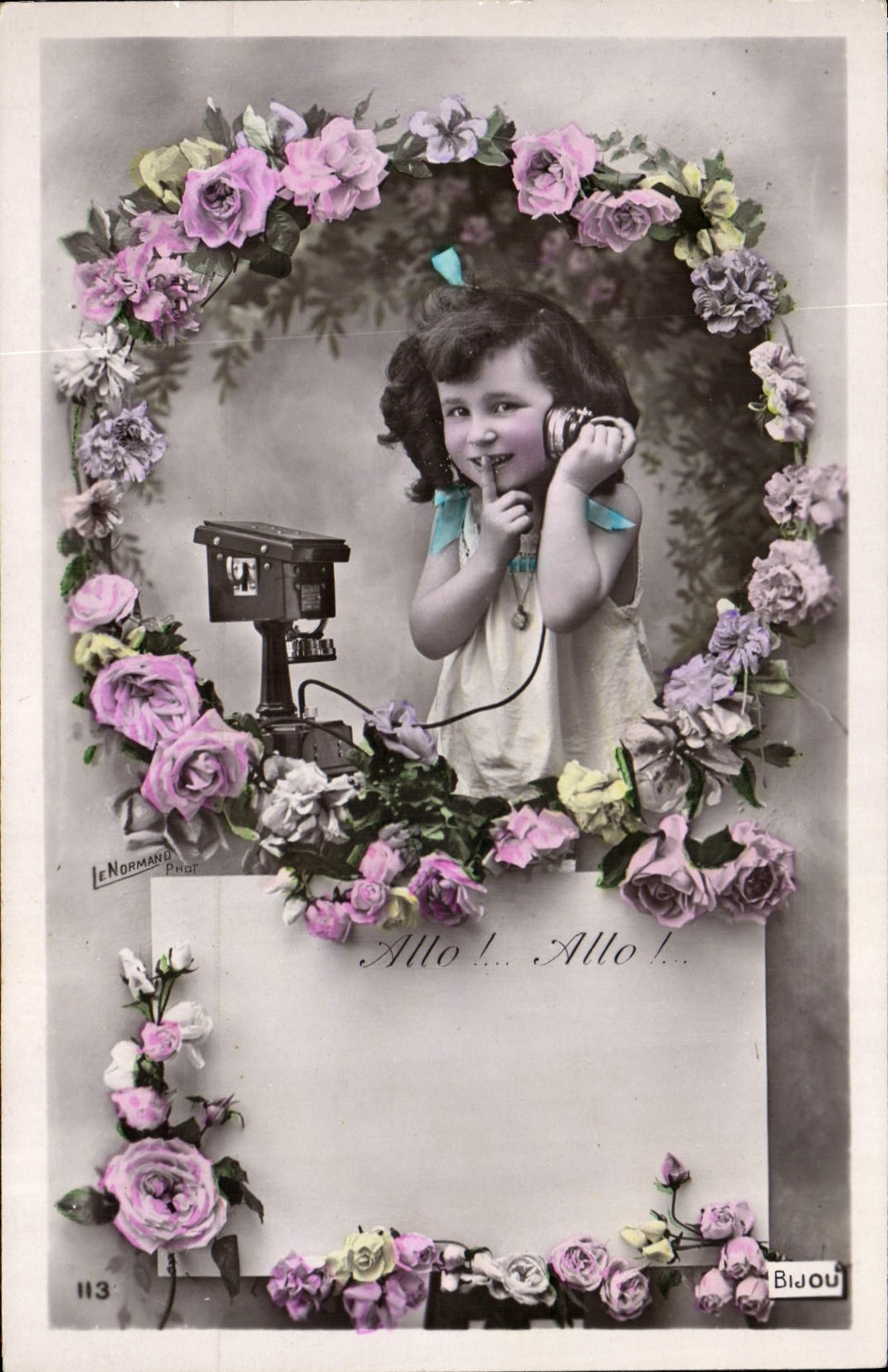 CPA Fantaisie Telephone Enfant