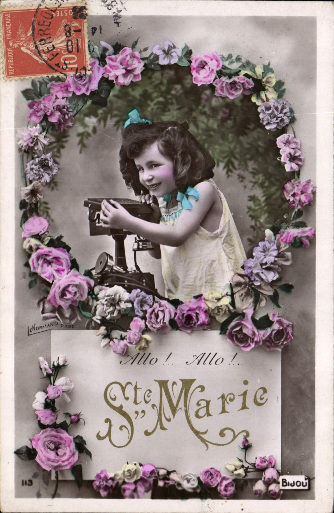 CPA Fantaisie Telephone Enfant