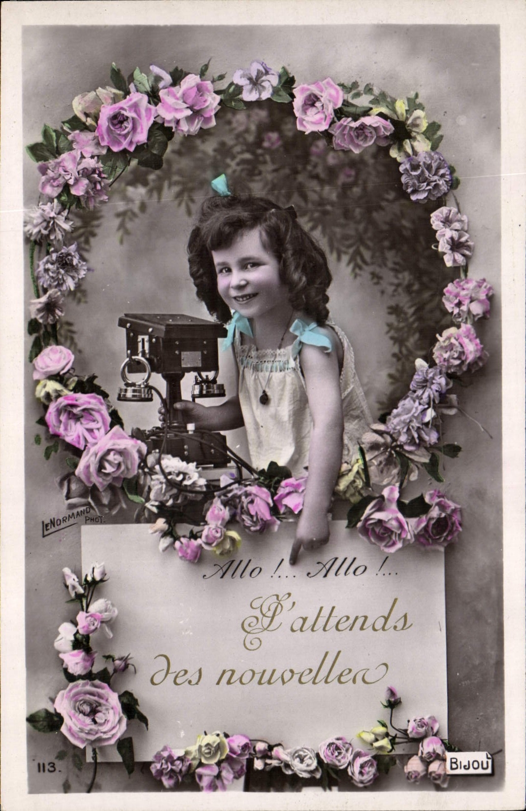 CPA Fantaisie Telephone Enfant