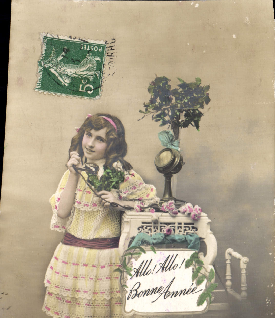 CPA Fantaisie Telephone Enfant 