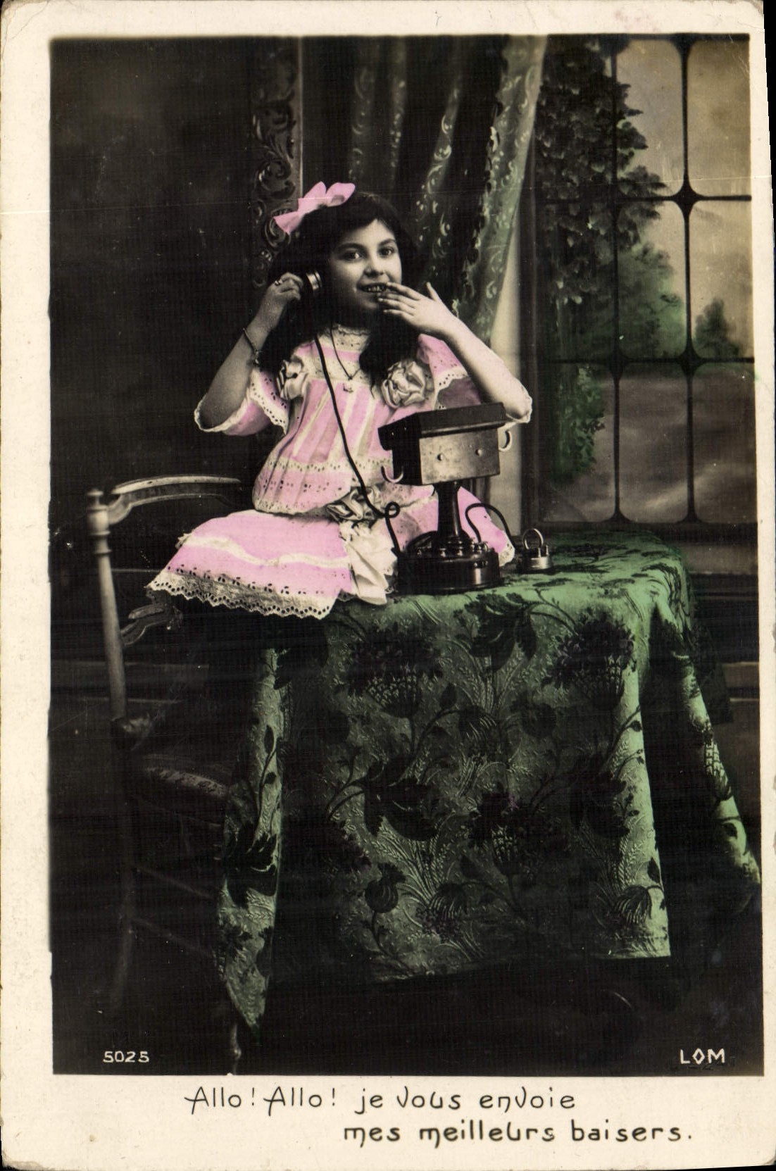 CPA Fantaisie Telephone Enfant