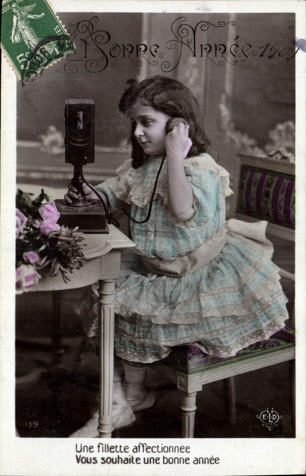CPA Fantaisie Telephone Enfant 