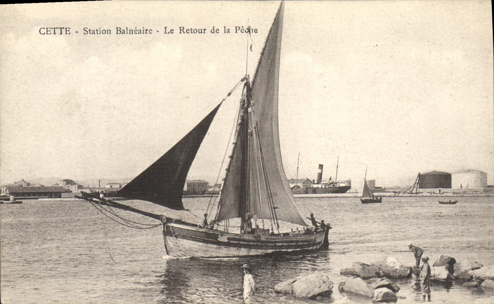 Barco de la POSTAL de la VENDIMIA este balneario la vuelta del pecado