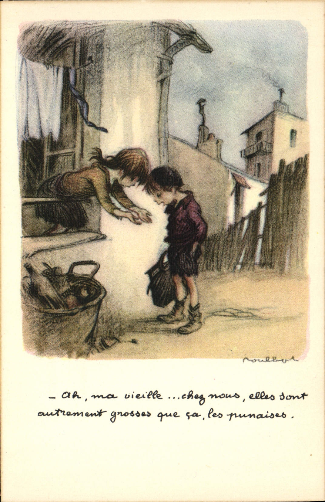 CPA Fantaisie Illustrateur Poulbot 