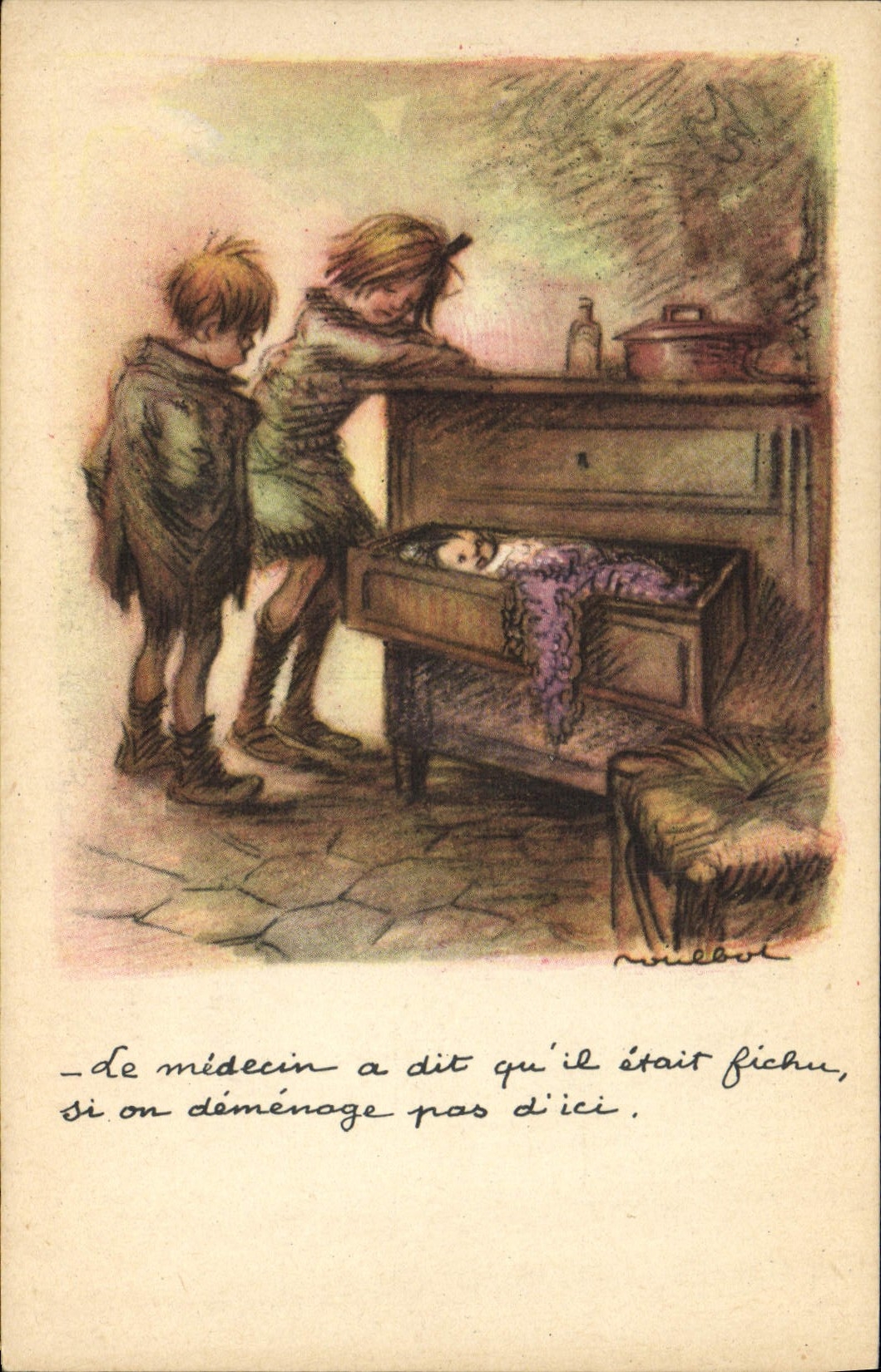 CPA Fantaisie Illustrateur Poulbot 