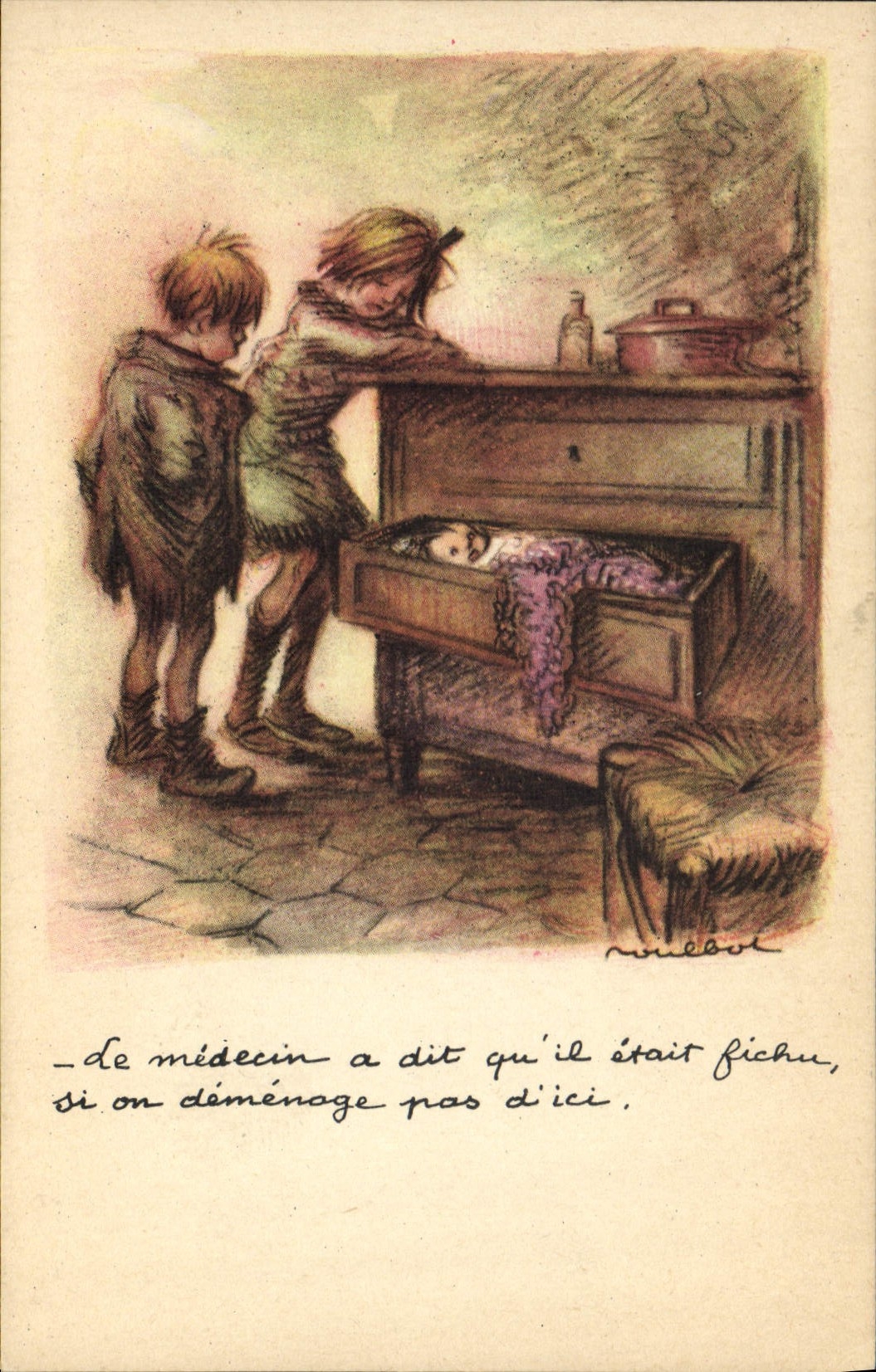 CPA Fantaisie Illustrateur Poulbot 