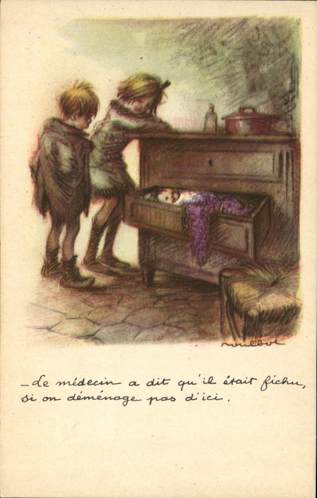 CPA Fantaisie Illustrateur Poulbot 