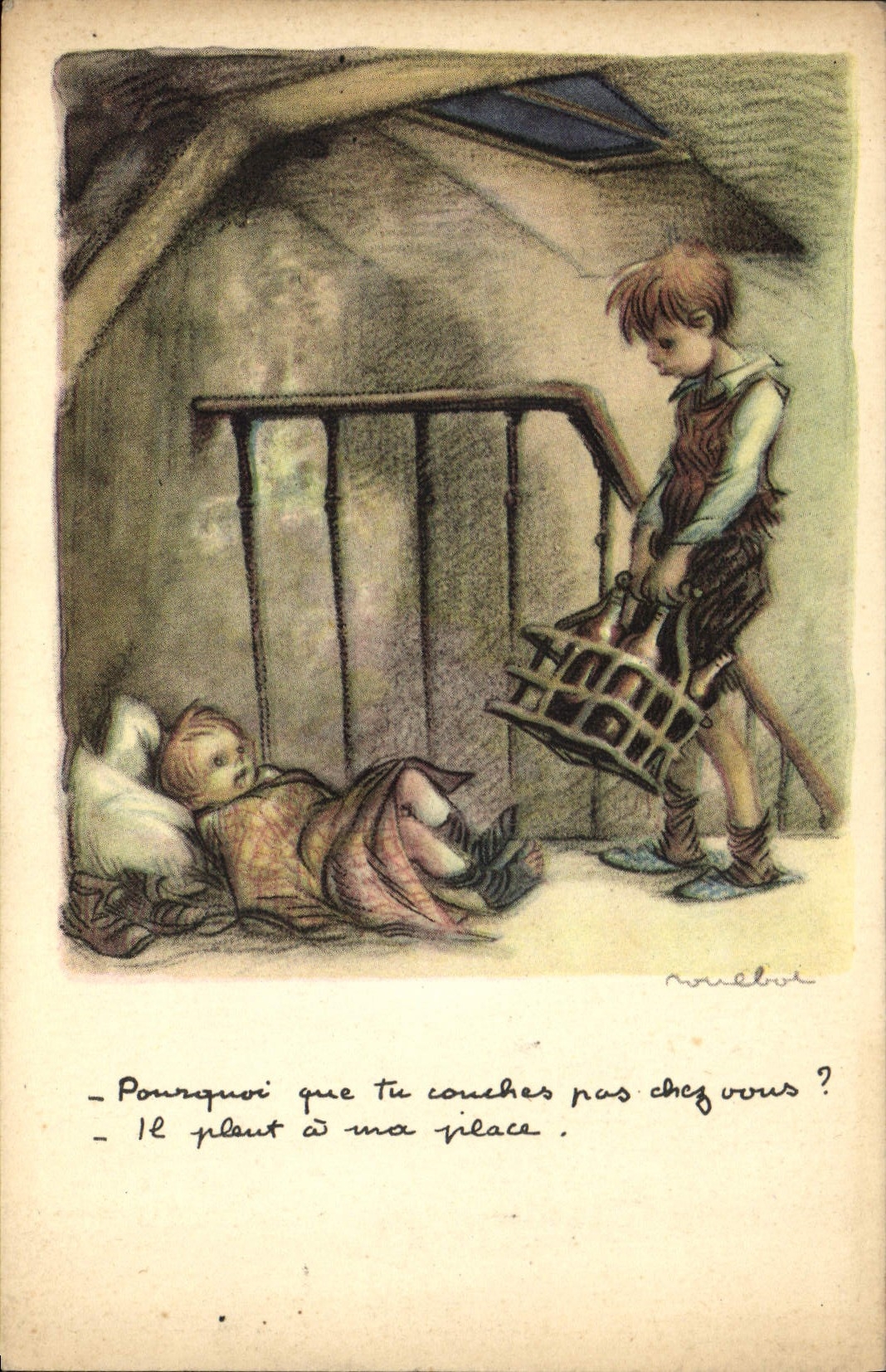 CPA Fantaisie Illustrateur Poulbot 