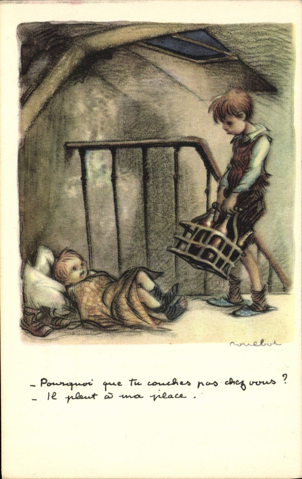 CPA Fantaisie Illustrateur Poulbot 