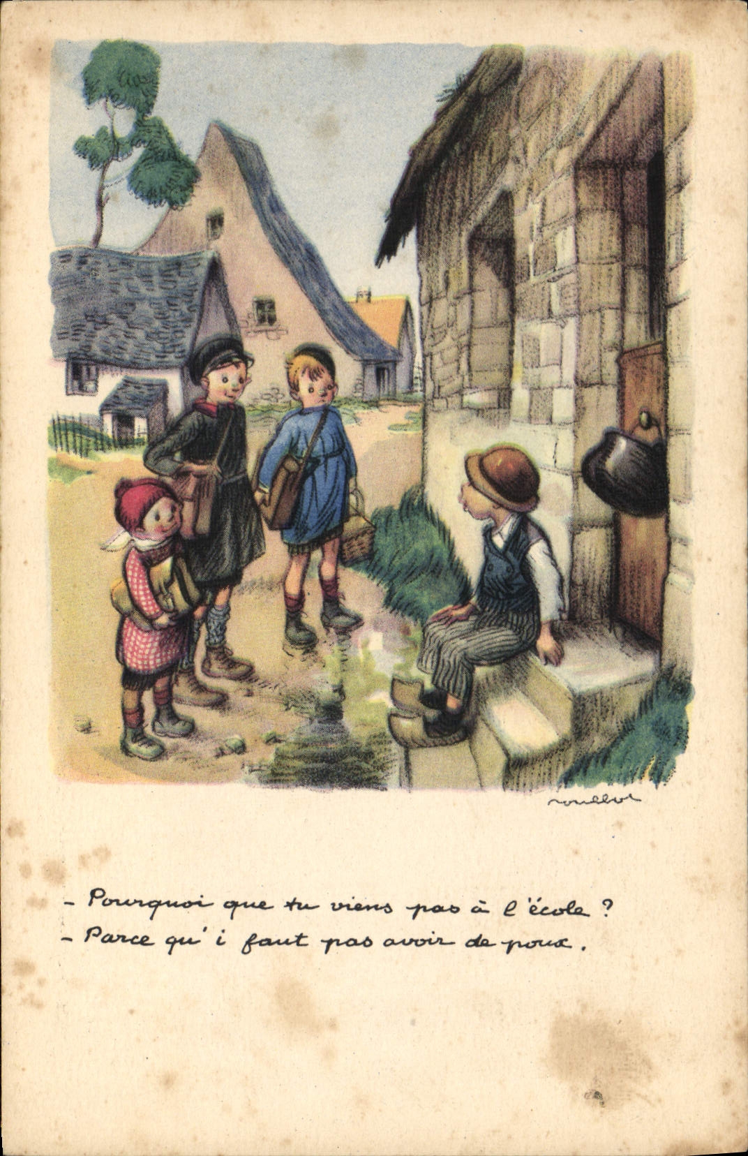 CPA Fantaisie Illustrateur Poulbot 