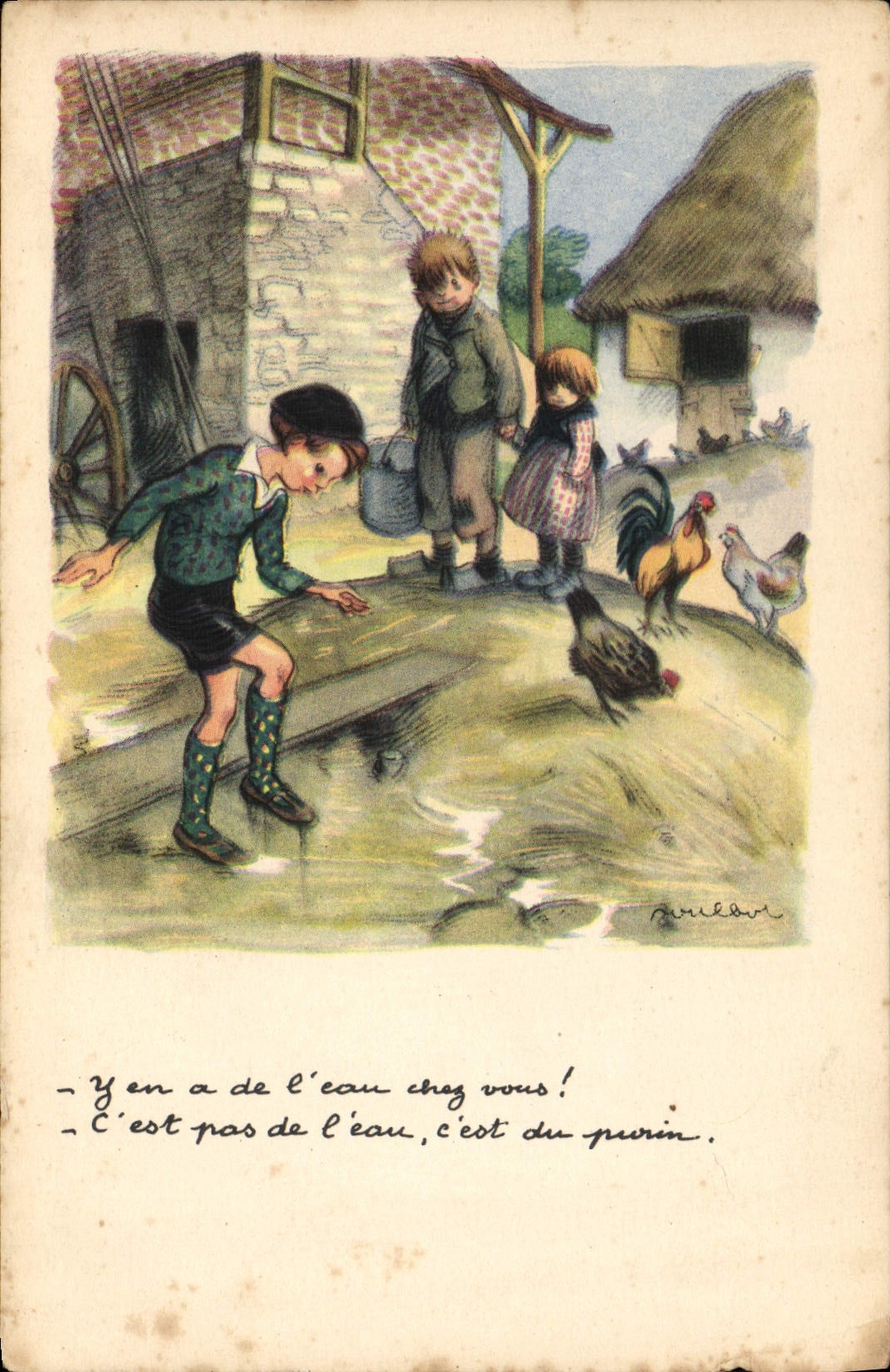 CPA Fantaisie Illustrateur Poulbot