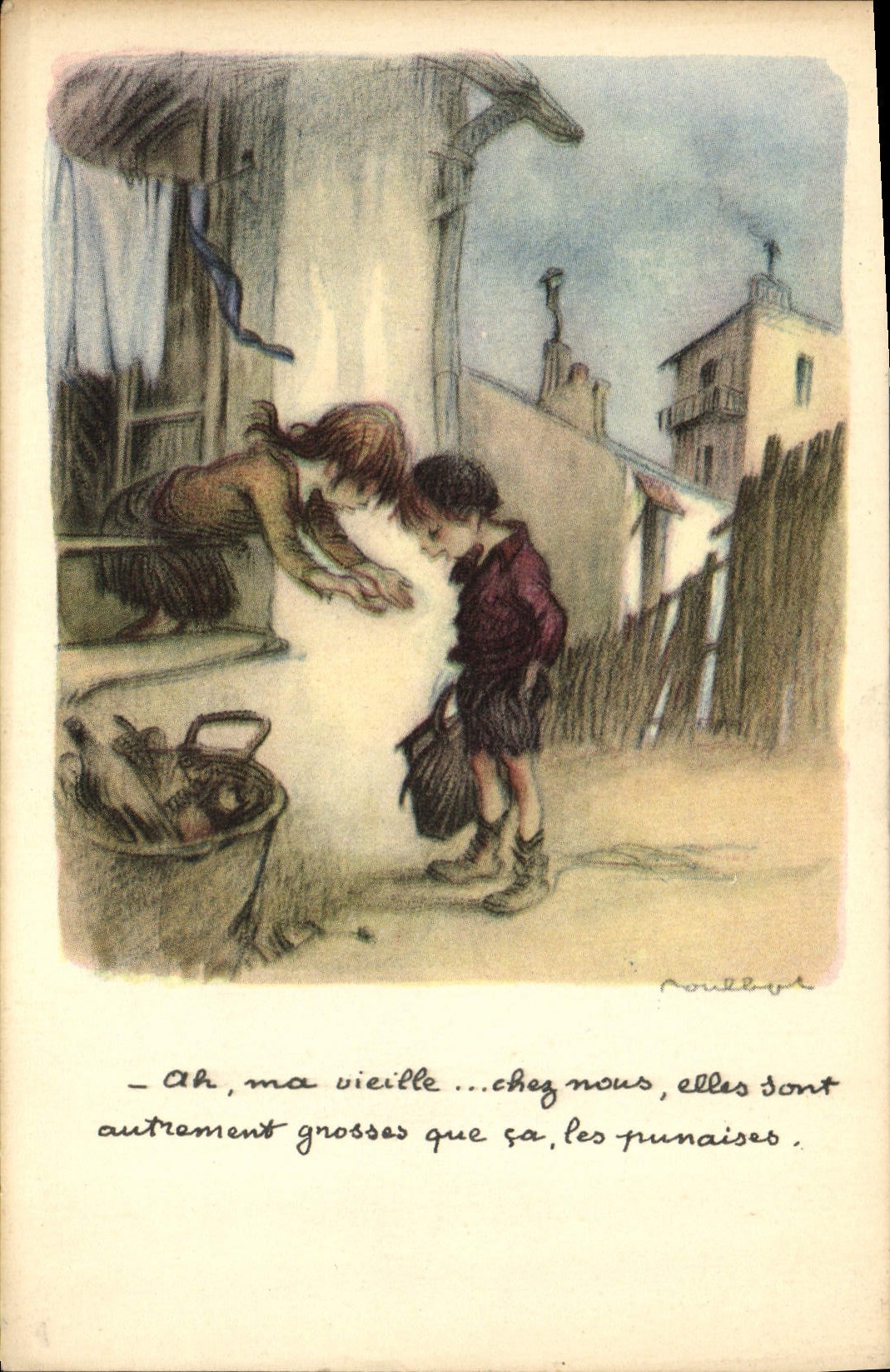 CPA Fantaisie Illustrateur Poulbot 