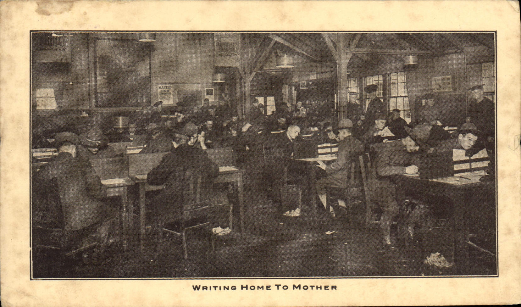 Hogar de la escritura de la POSTAL YMCA de la VENDIMIA a la madre