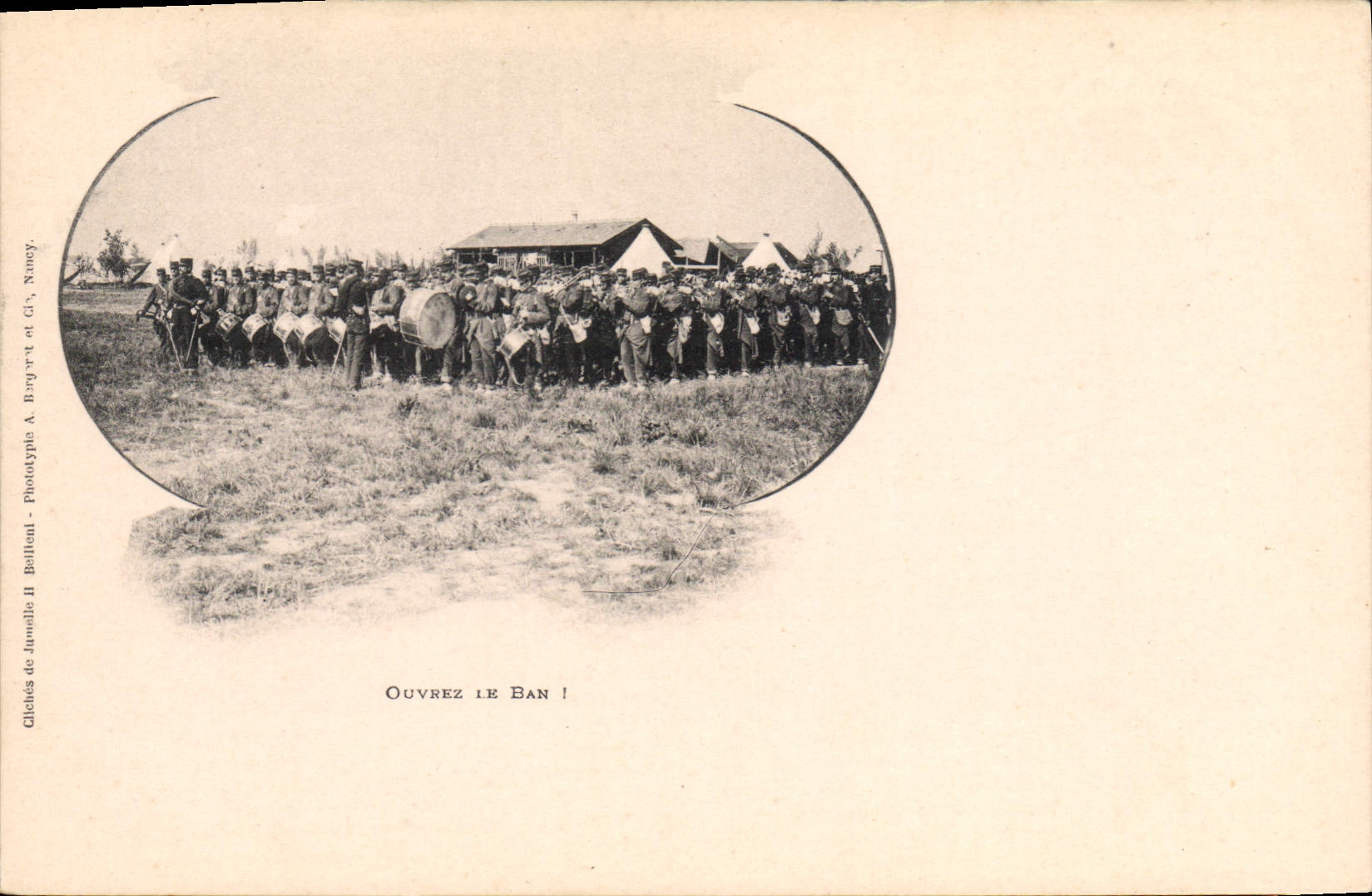 CPA Militaria Ouvrez le ban 