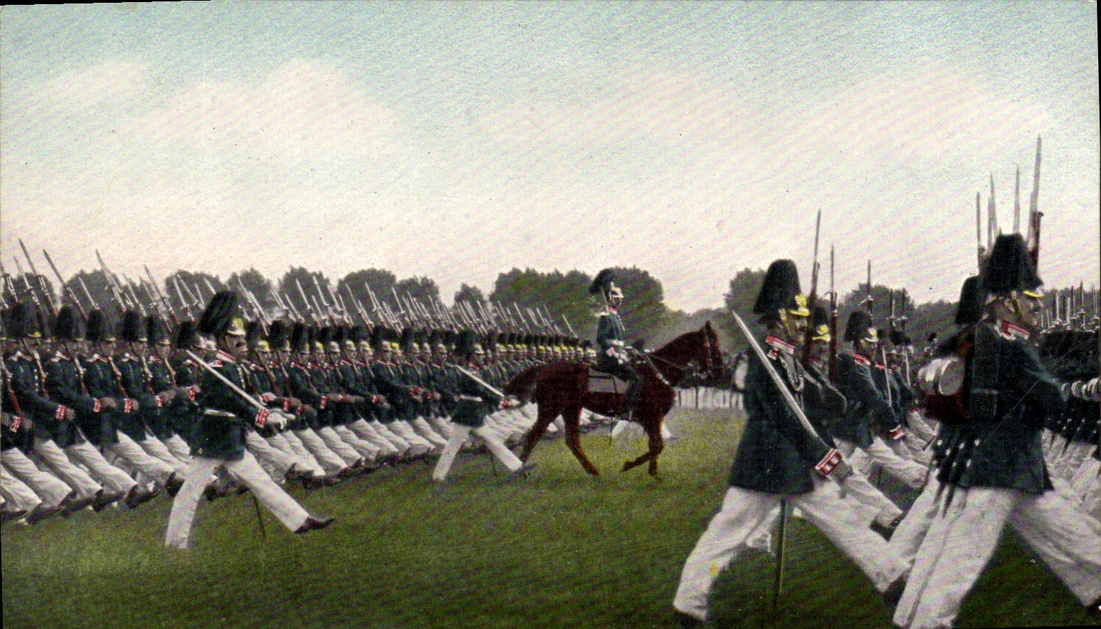 CPA Militaria Armee allemande Infanterie