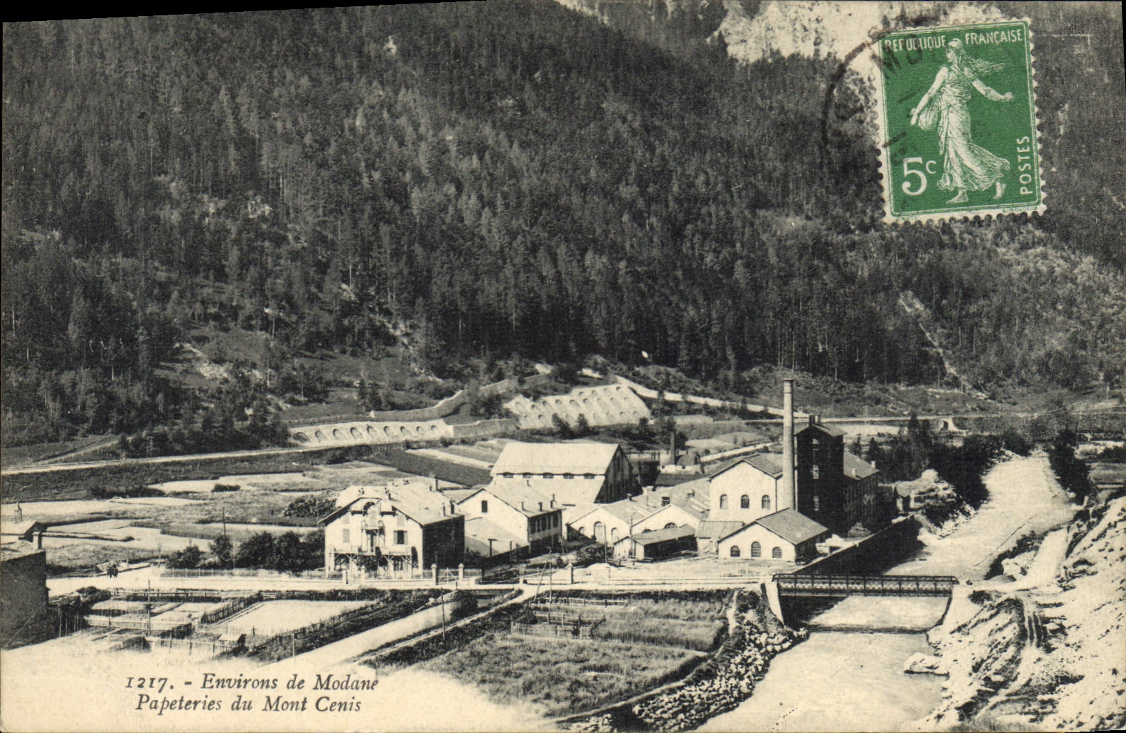 CPA Environs de Modane Papeteries du Mont Cenis 