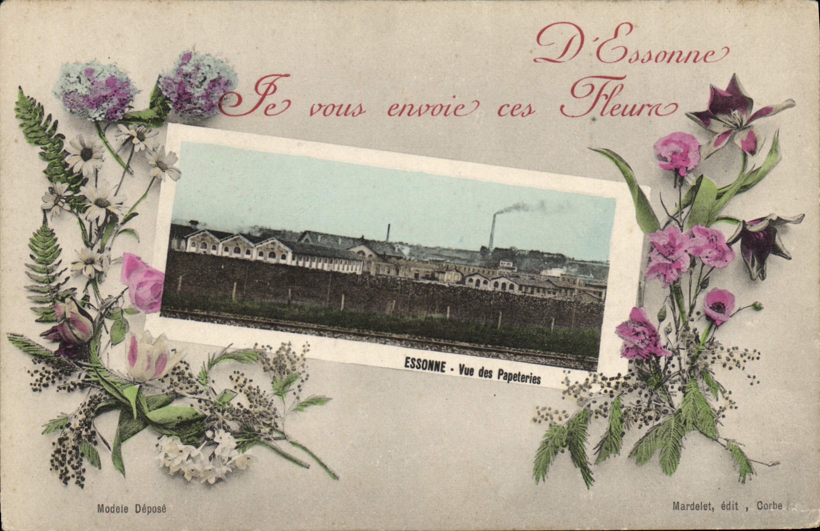 CPA Essonne Vue des papeteries 