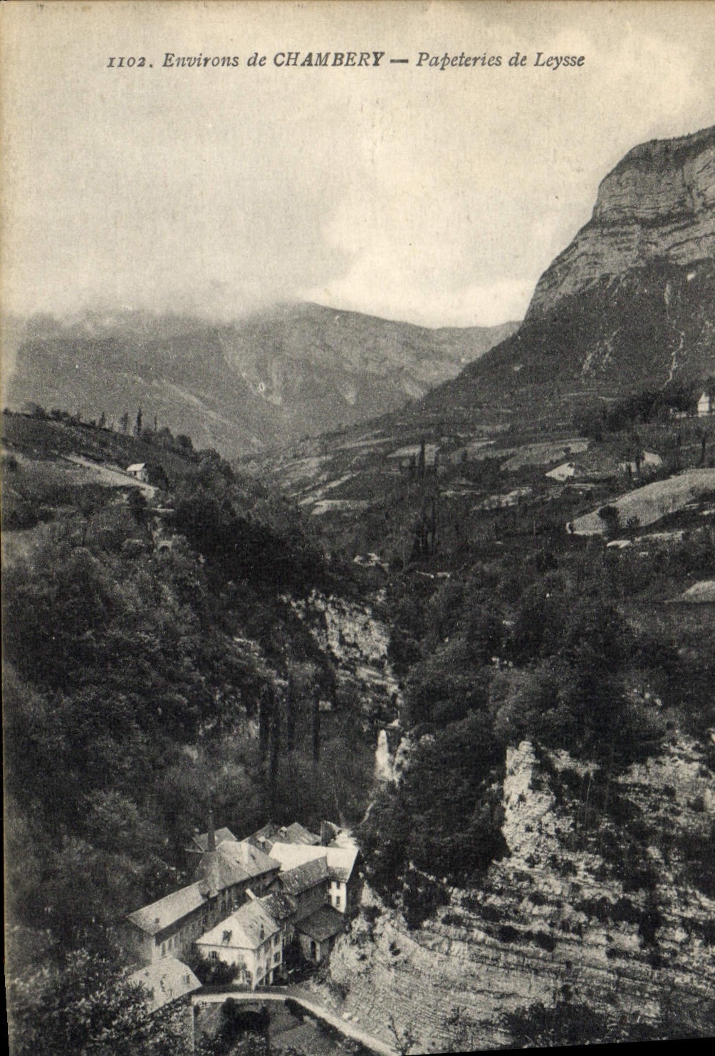 VINTAGE POSTCARD Surroundings of Chambéry Paper mills of Leysse
