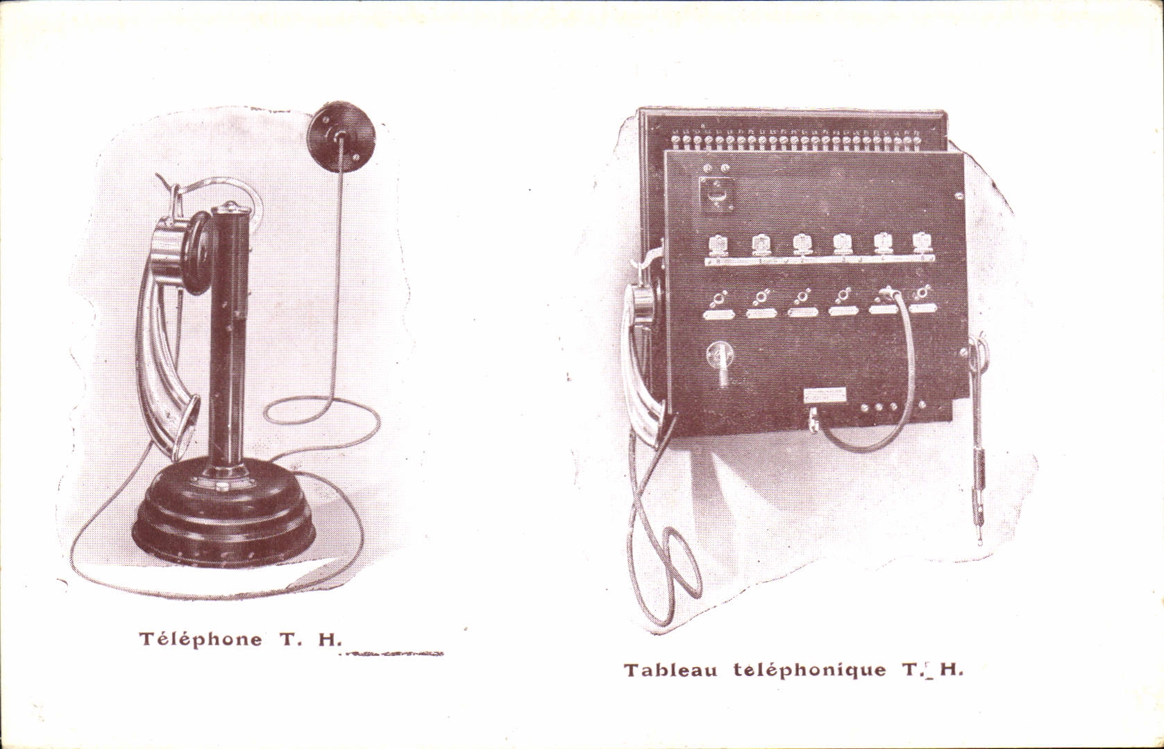 Tabla del TH del teléfono del teléfono de la POSTAL de la VENDIMIA