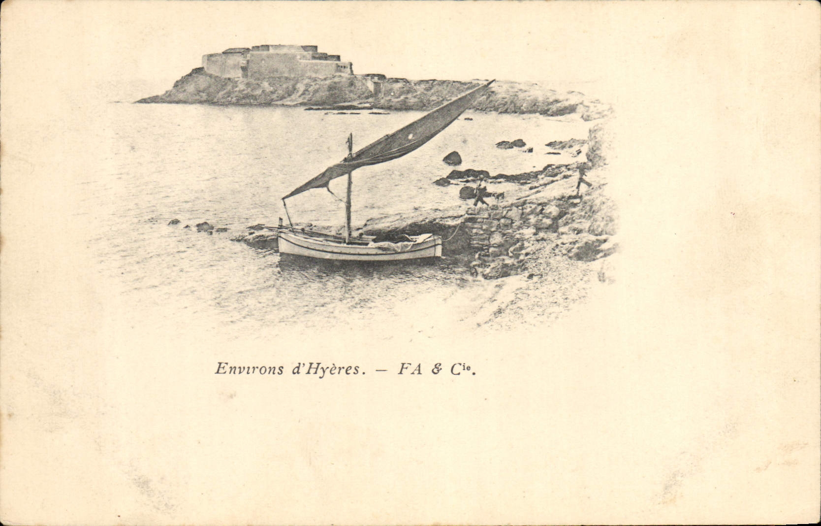 Alrededores del barco de la POSTAL de la VENDIMIA de Hyeres