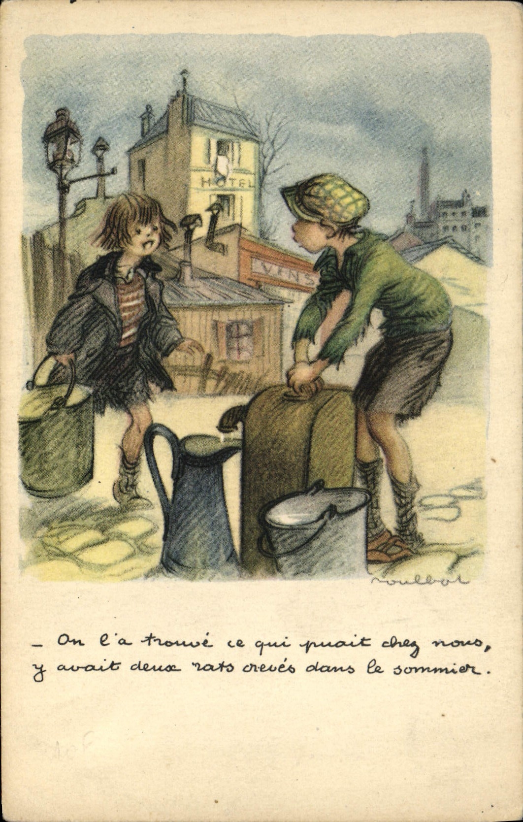 CPA Illustrateur Poulbot 