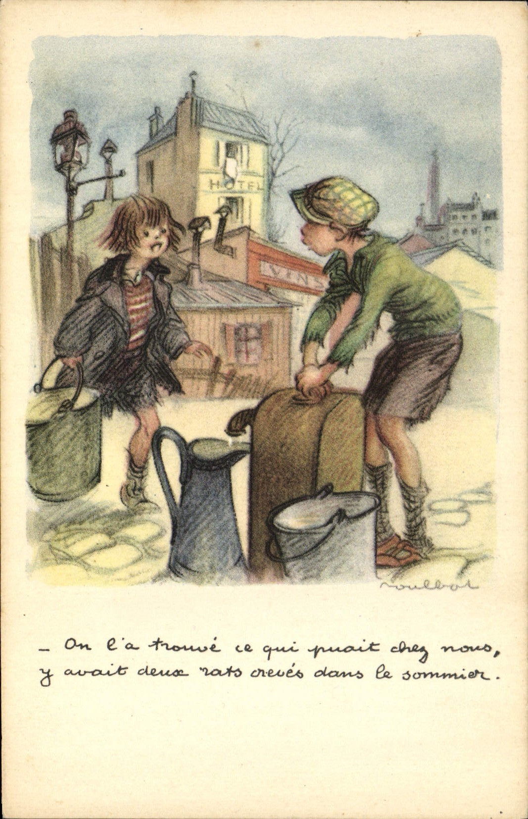 CPA Illustrateur Poulbot 