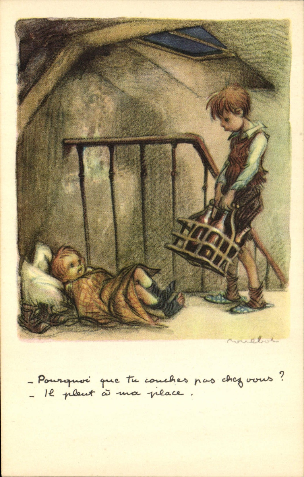 CPA Illustrateur Poulbot 