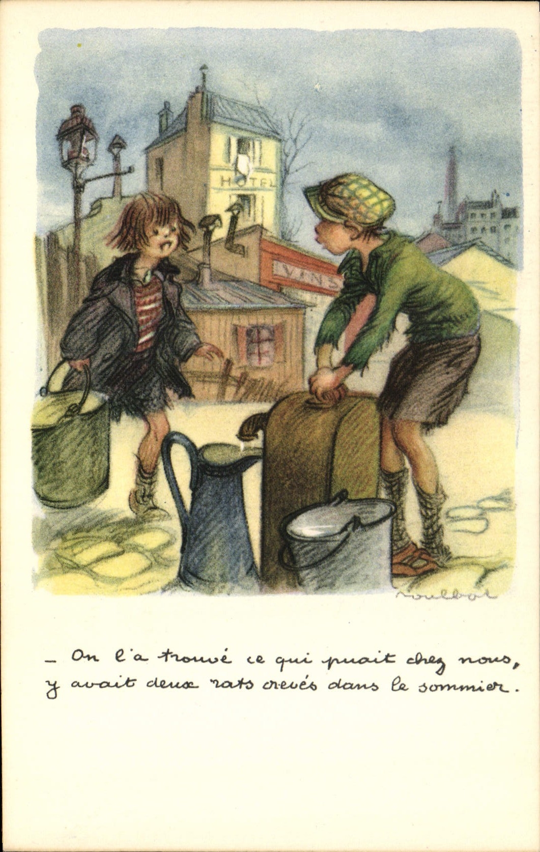 CPA Illustrateur Poulbot 