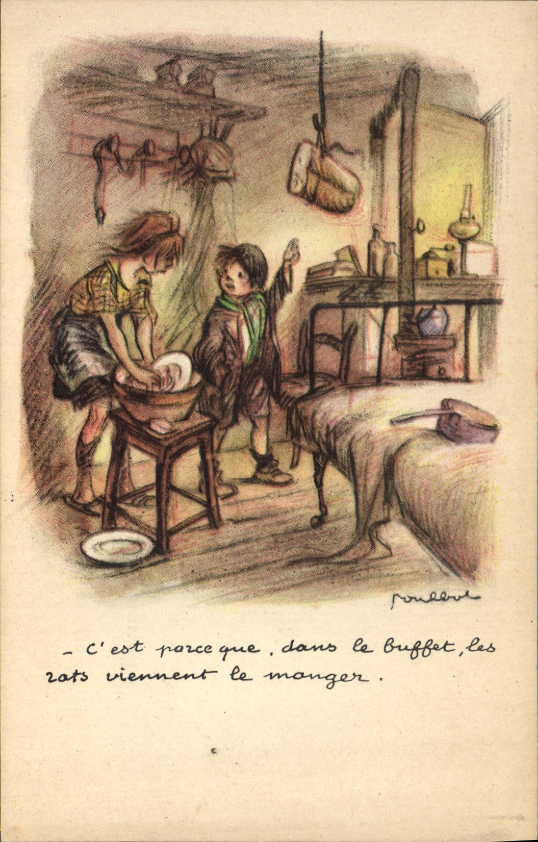 CPA Illustrateur Poulbot 