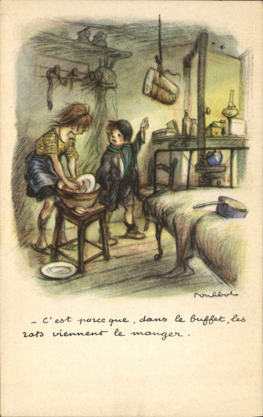 CPA Illustrateur Poulbot 