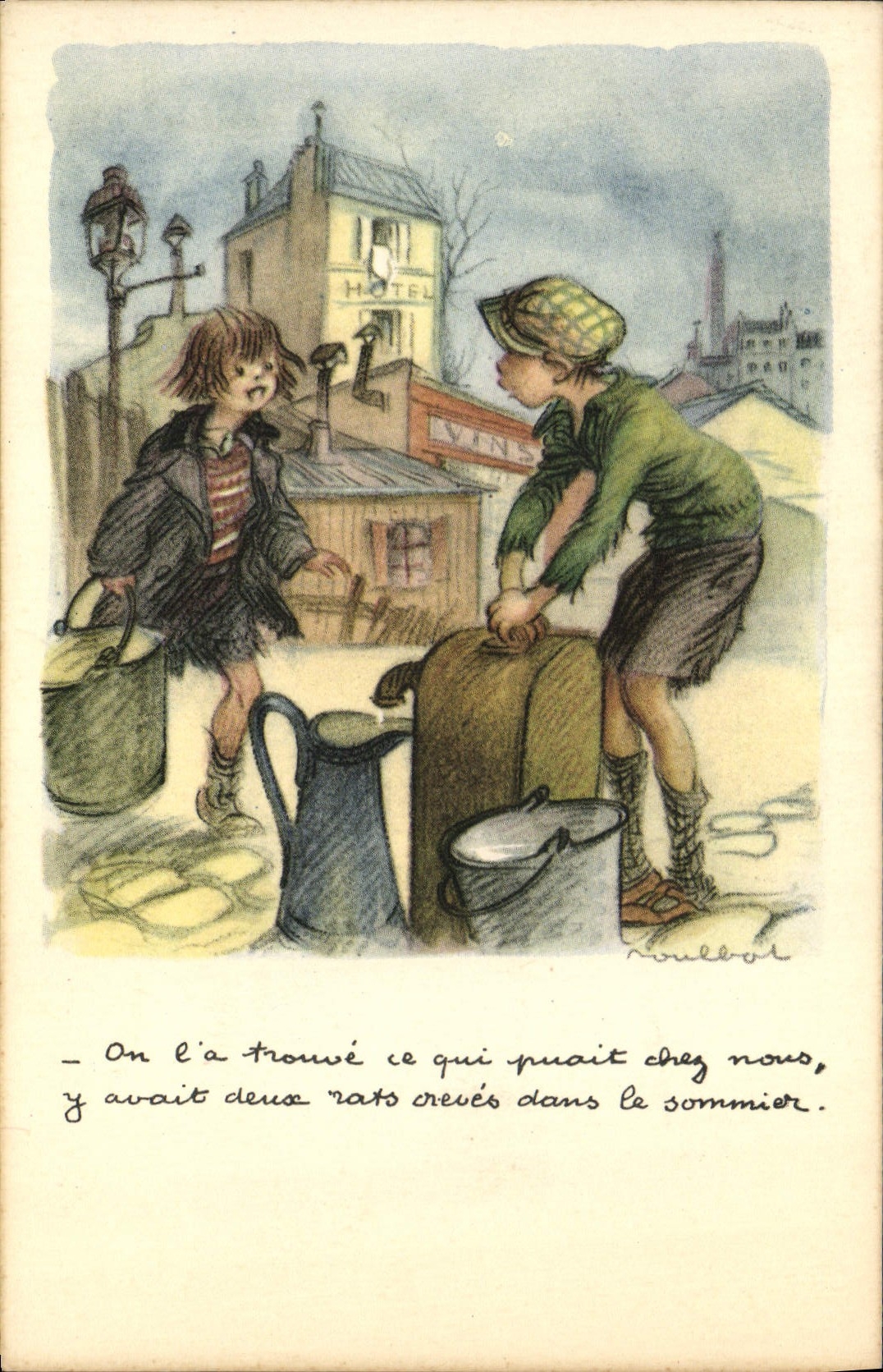 CPA Illustrateur Poulbot 