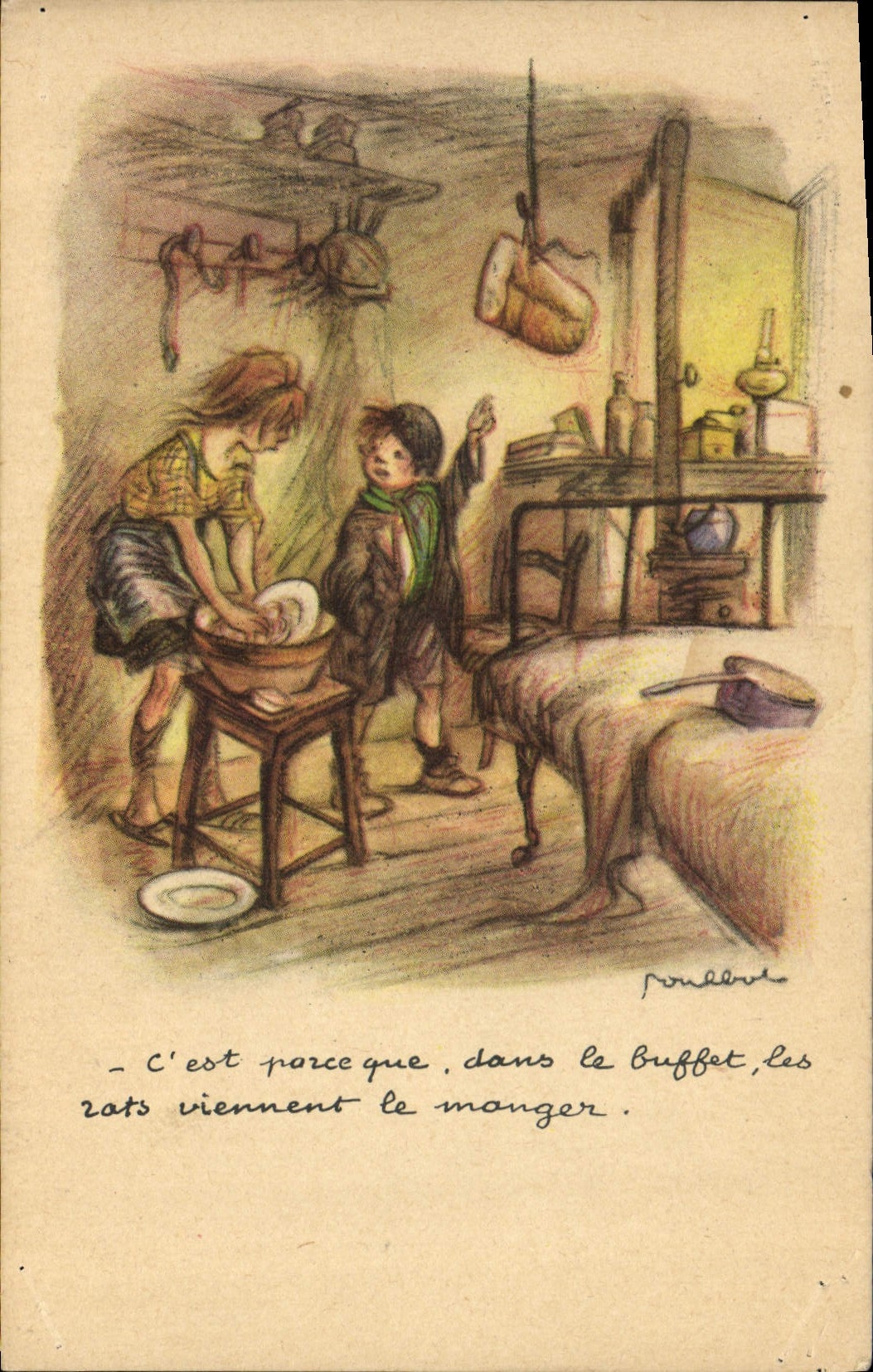 CPA Illustrateur Poulbot 