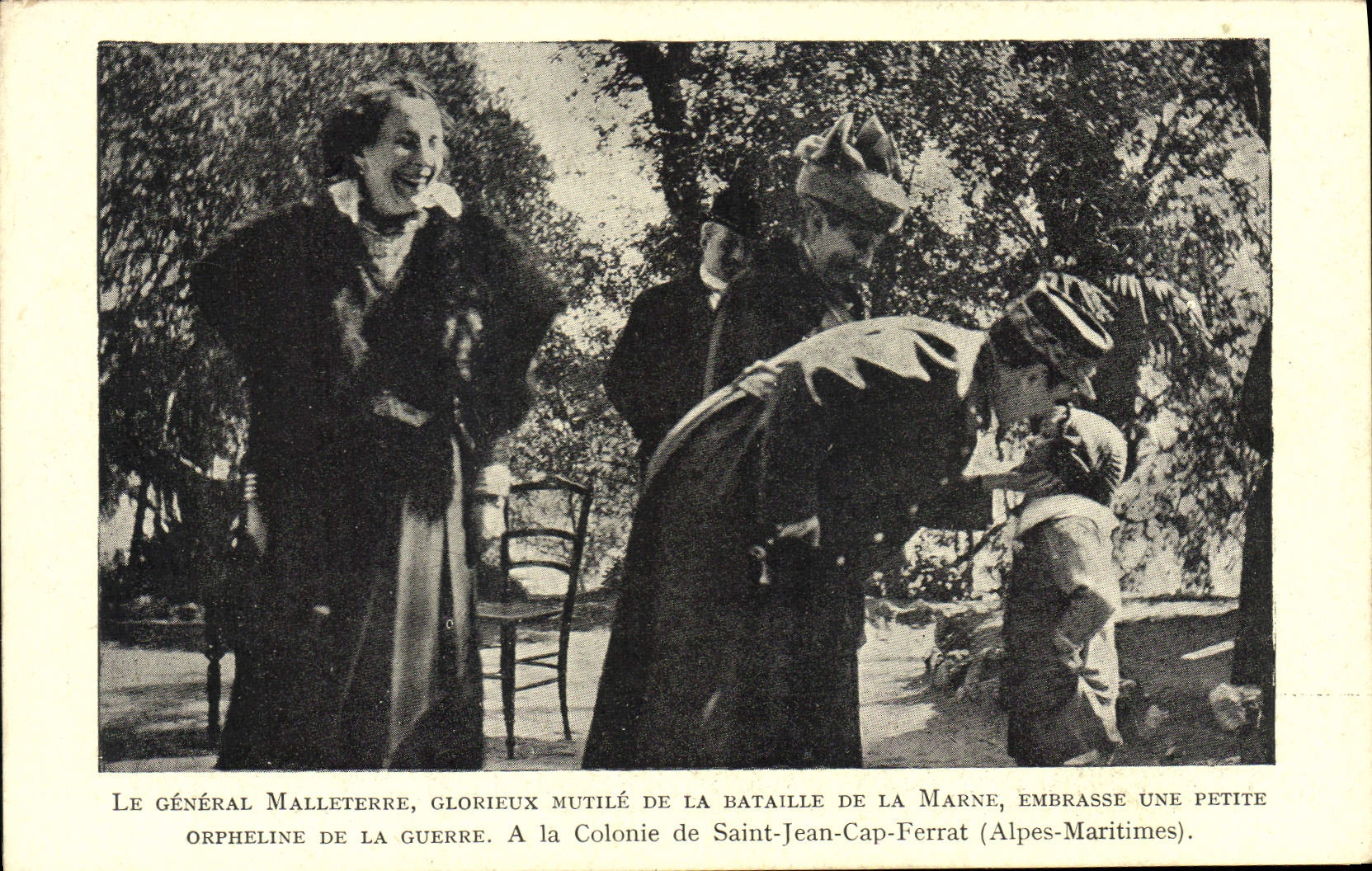 La POSTAL Malleterre glorioso general de la VENDIMIA inhabilitó a ex-serviceman de la colonia huérfana de Marne Saint de cabo Ferrat de Jean