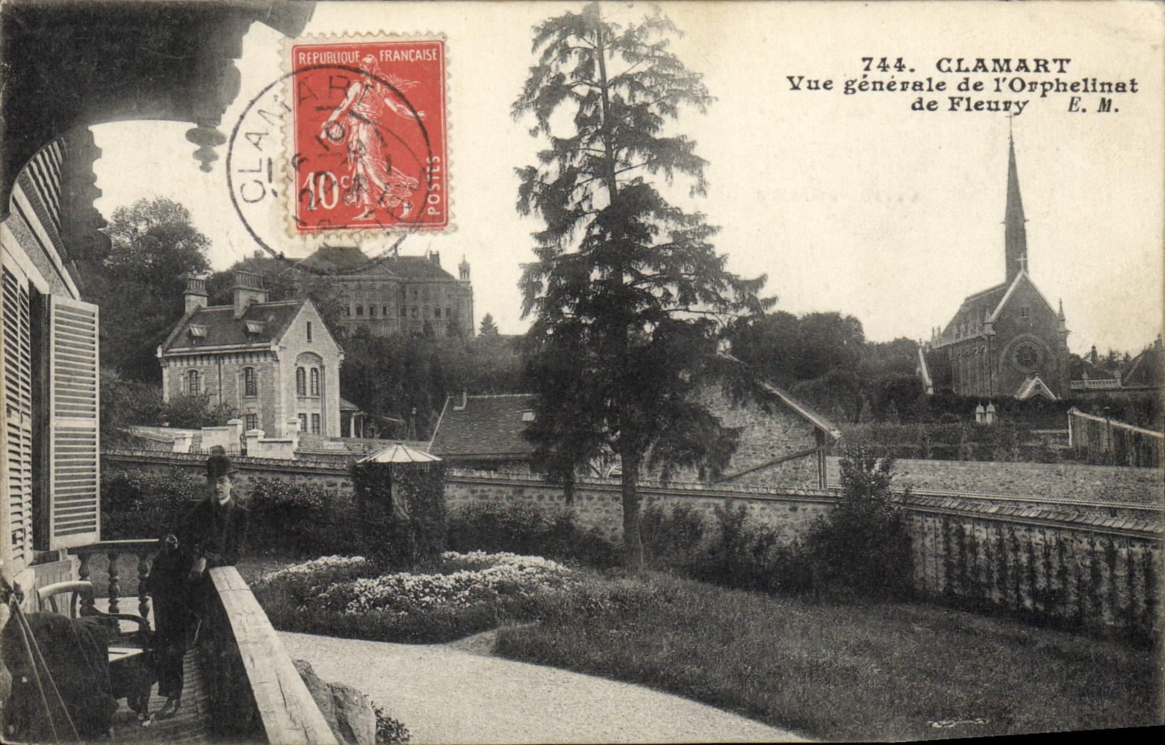 CPA Clamart Vue generale de l'orphelinat de Fleury