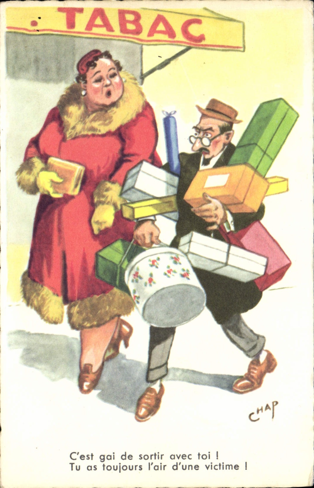 CPA Fantaisie Illustrateur Chap Tabac 