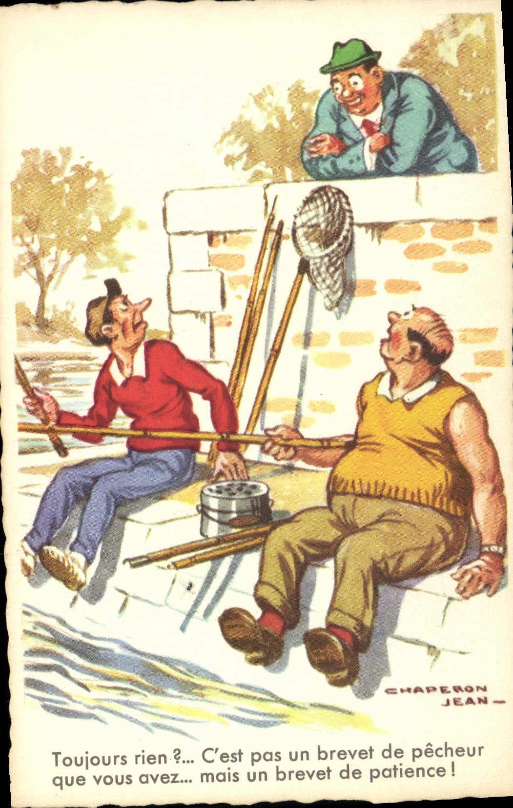 CPA Fantaisie Illustrateur Jean Chaperon Peche 