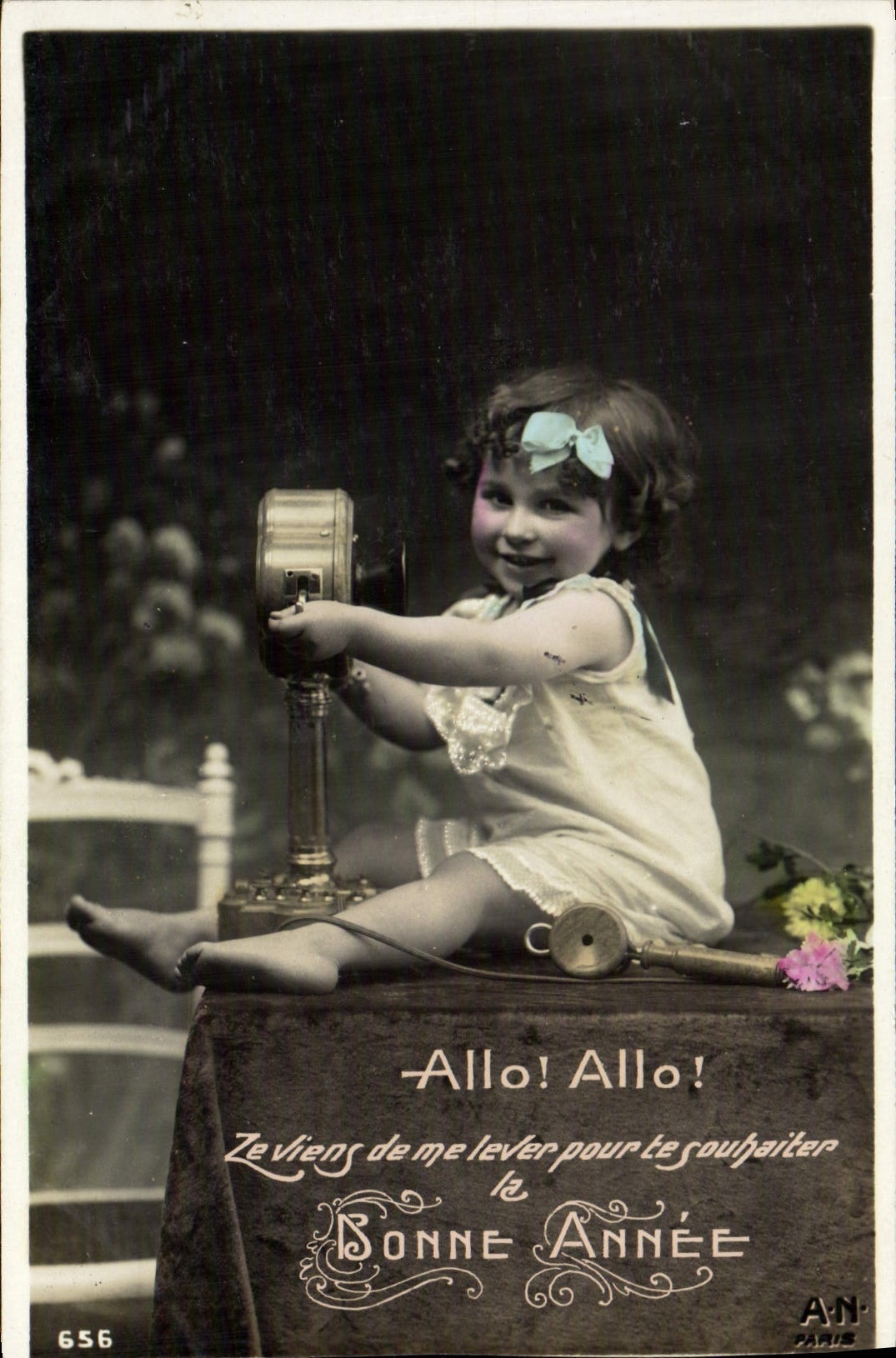 CPA Fantaisie Telephone Enfant