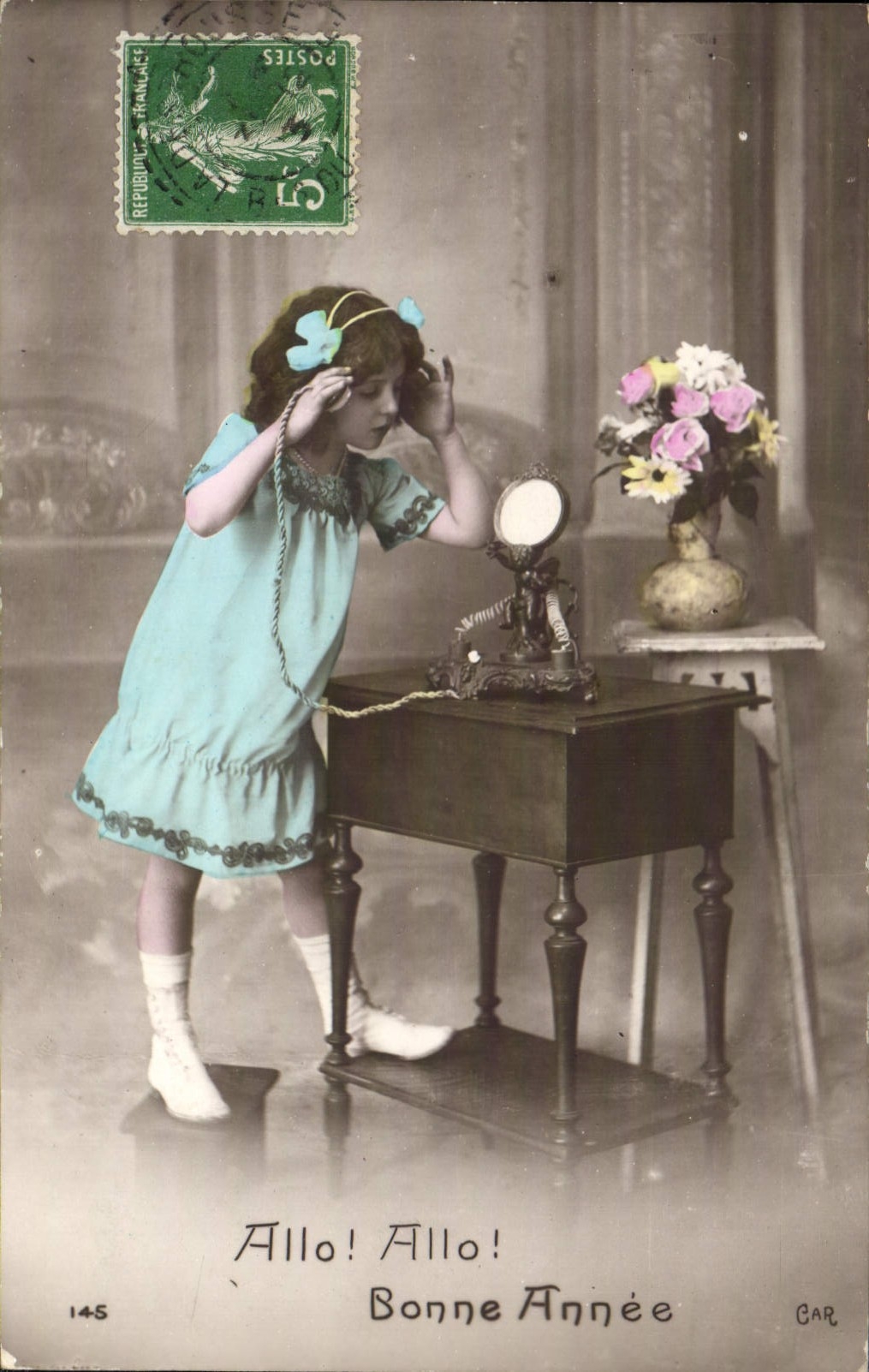 CPA Fantaisie Telephone Enfant